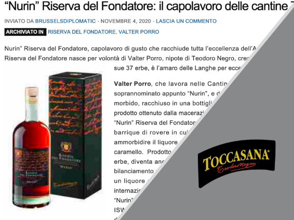 â€œNurinâ€ Riserva del Fondatore: il capolavoro delle cantine TOSO